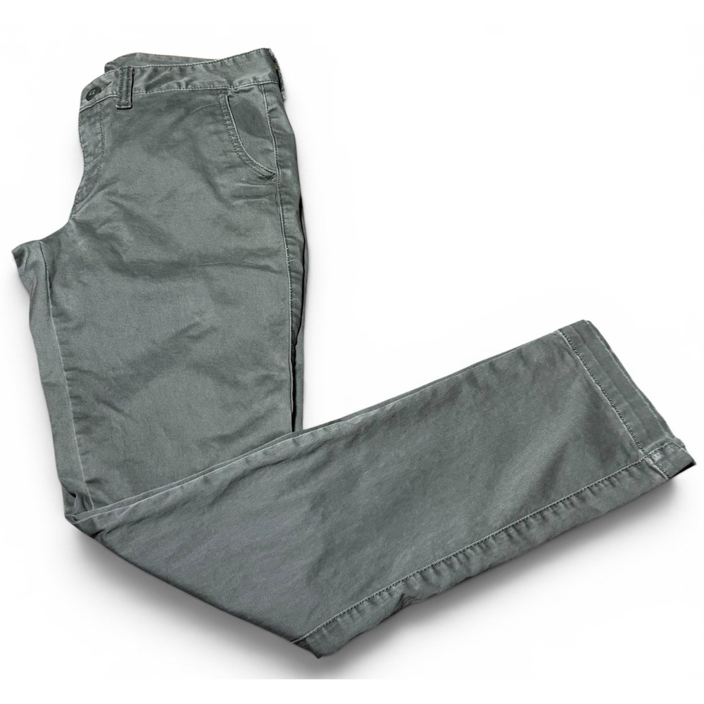 Lucky‎ Brand Womens 26 Olive Green Chino Pants Straight Leg